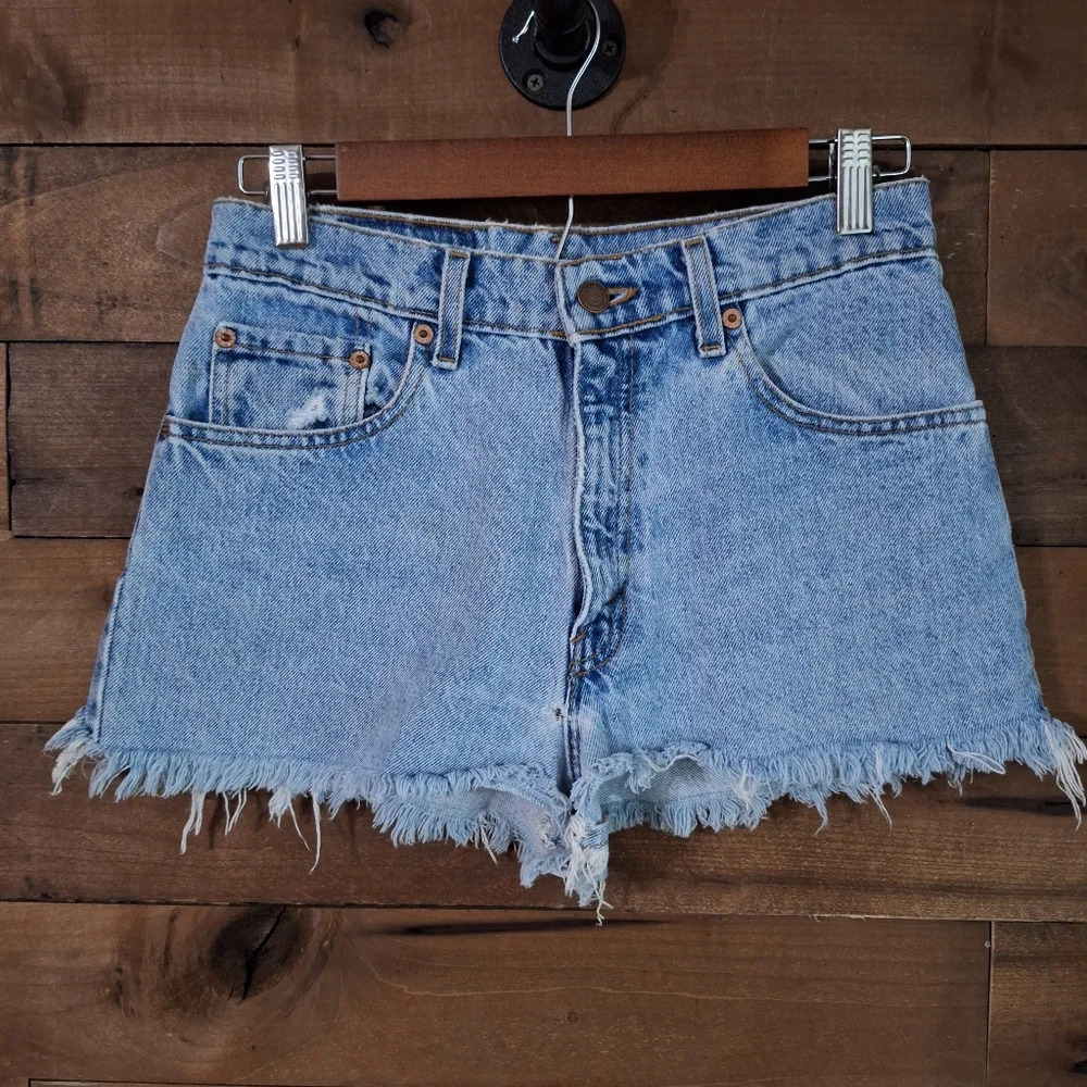 Levi's Light Blue Jean Shorts